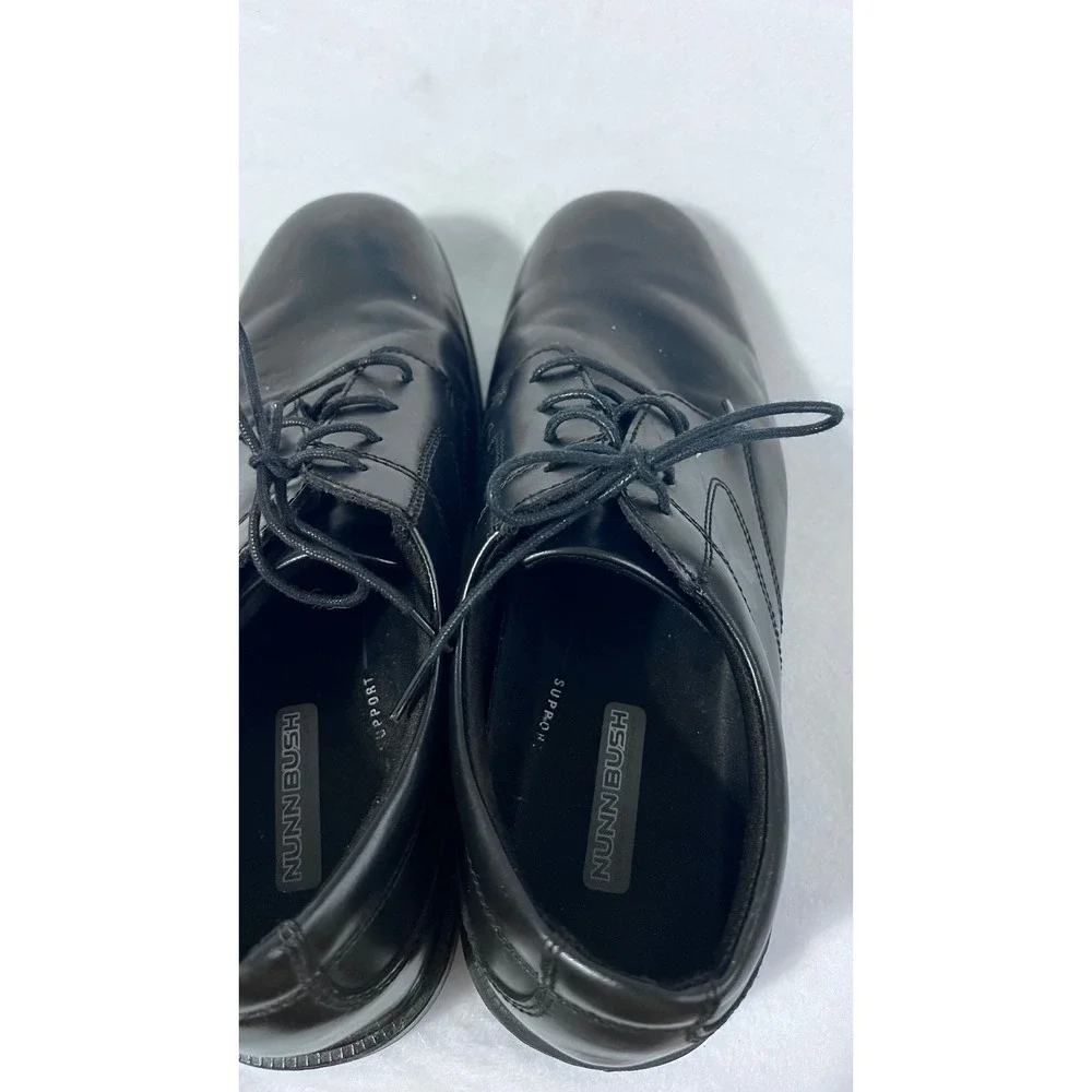 Nunn Bush Mens 11.5 M Black Genuine Leather Upper Oxford Dress Shoes‎ 81209001